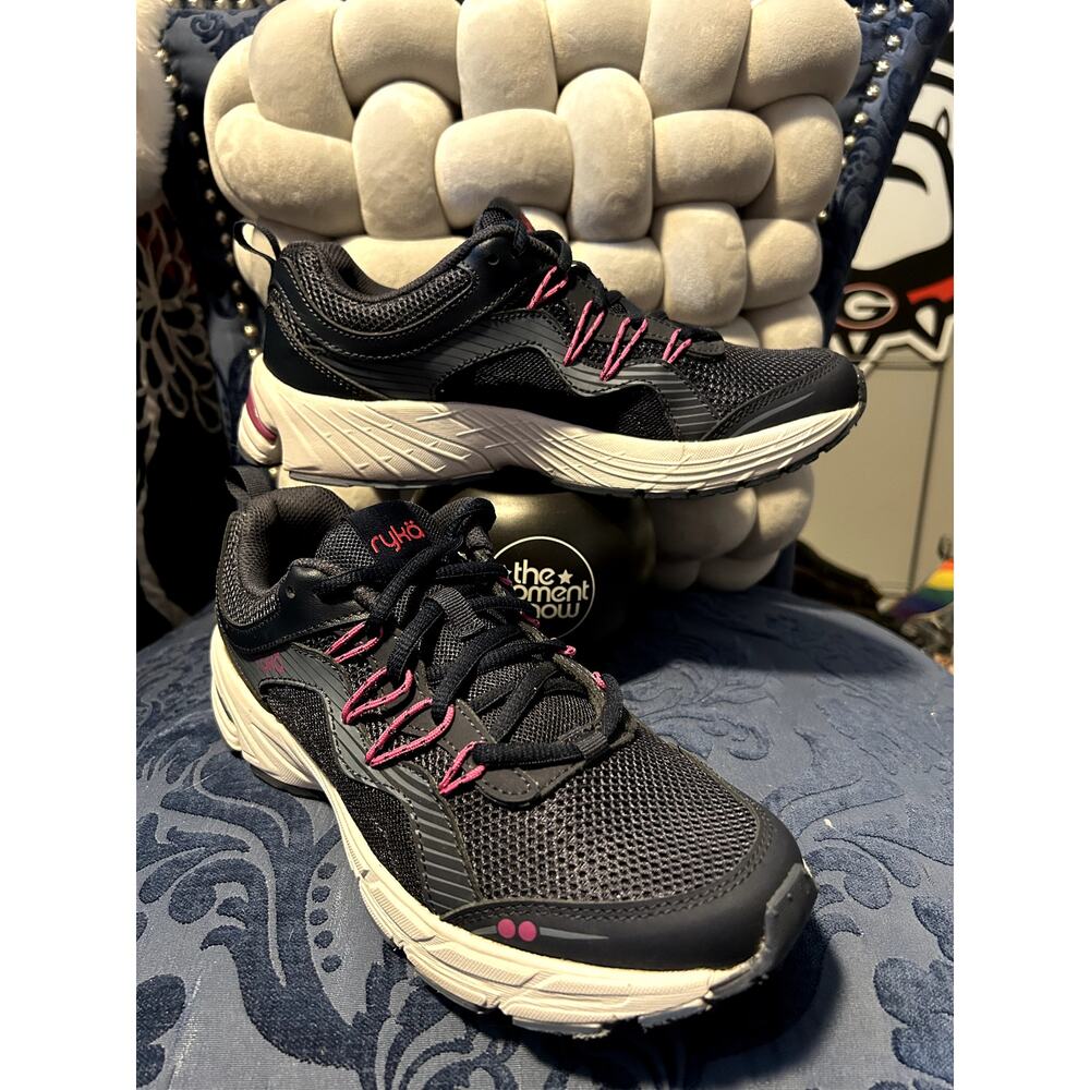 Ryka Navy Blue Pink Lightweight Sneakers with Memory Foam size 7